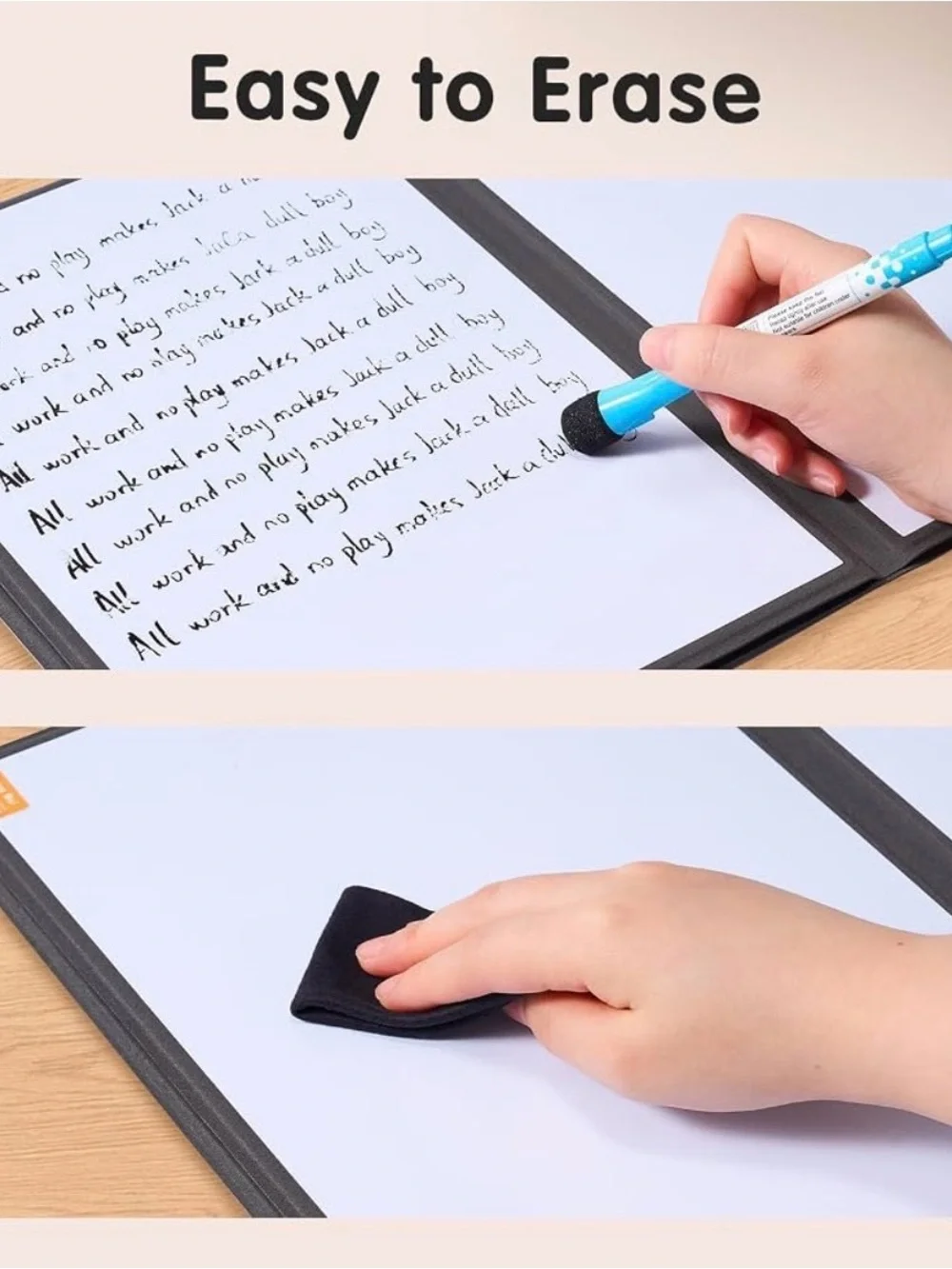 Brown Dry Erase Board Notebook Portfolio for Tablets & Notes - Brown
